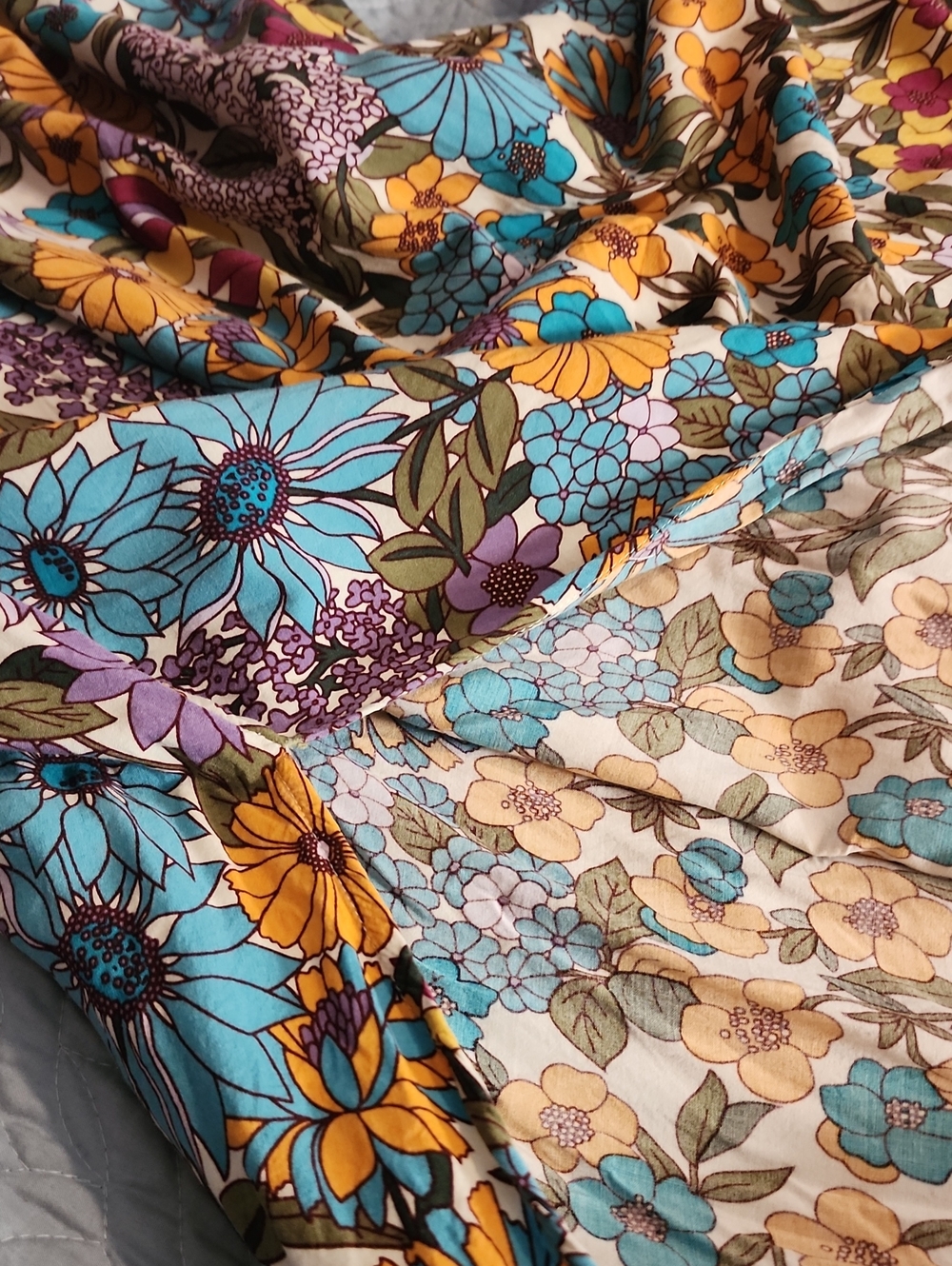 Natural Life Size Small Floral Boho Maxi Dress - Picture 6 of 6